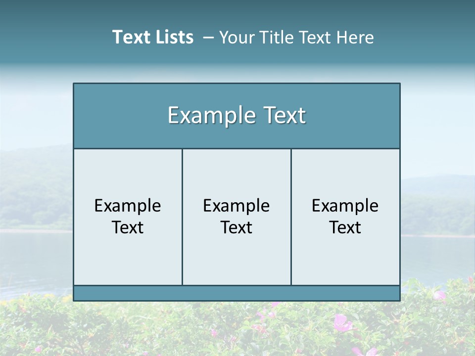 Landscape Green Scene PowerPoint Template