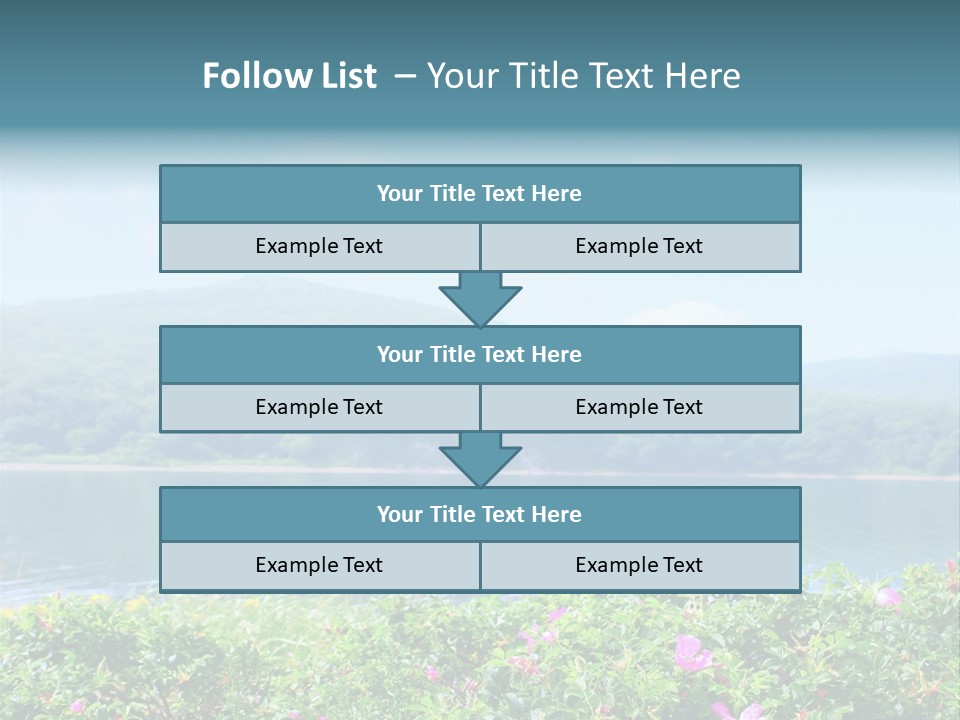 Landscape Green Scene PowerPoint Template