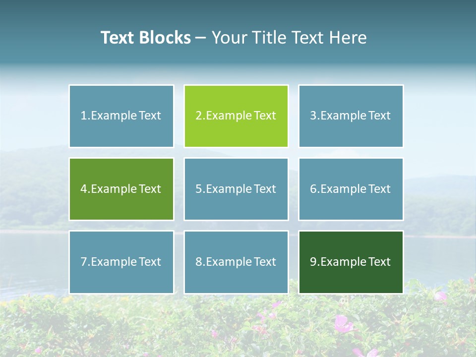 Landscape Green Scene PowerPoint Template