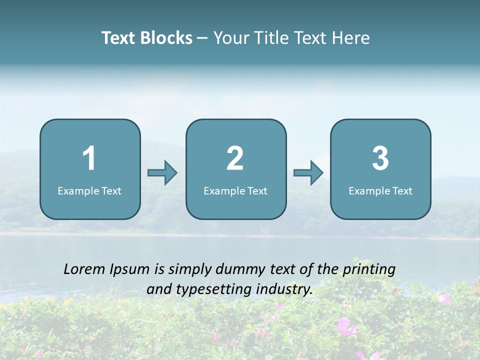 Landscape Green Scene PowerPoint Template