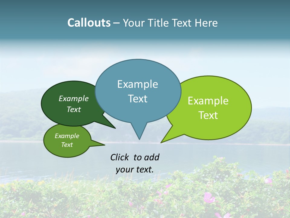 Landscape Green Scene PowerPoint Template
