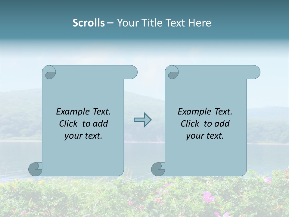 Landscape Green Scene PowerPoint Template