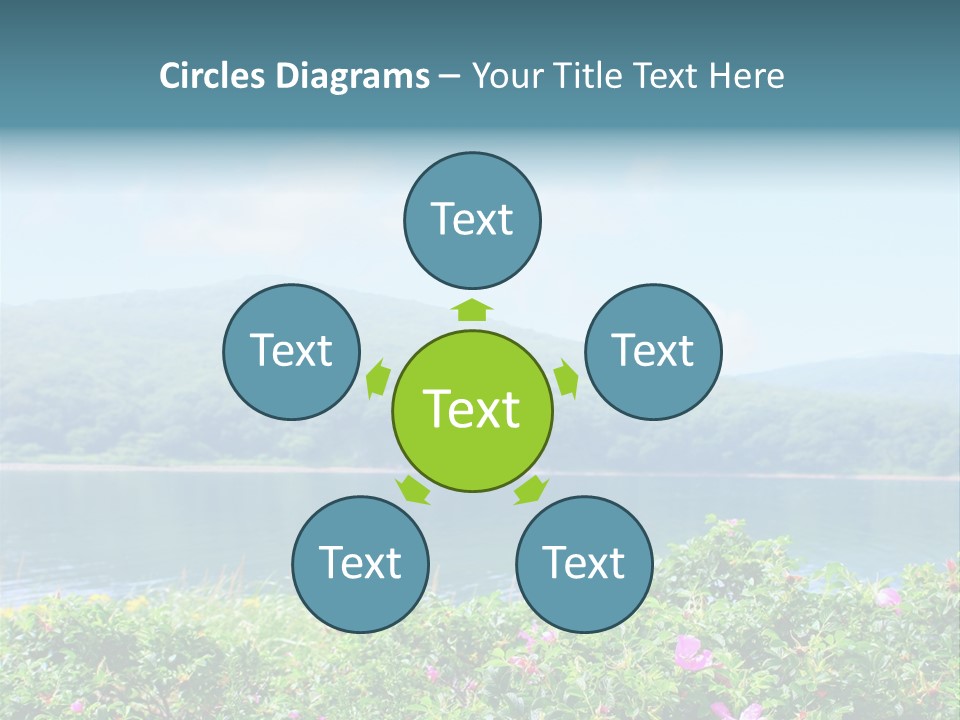 Landscape Green Scene PowerPoint Template
