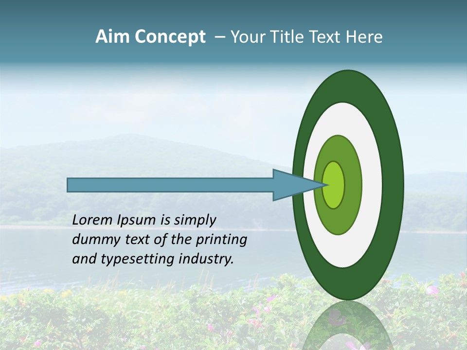 Landscape Green Scene PowerPoint Template