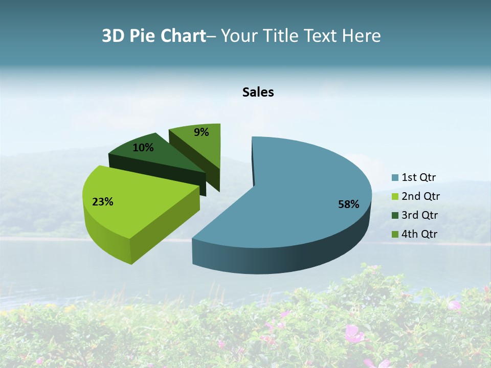 Landscape Green Scene PowerPoint Template