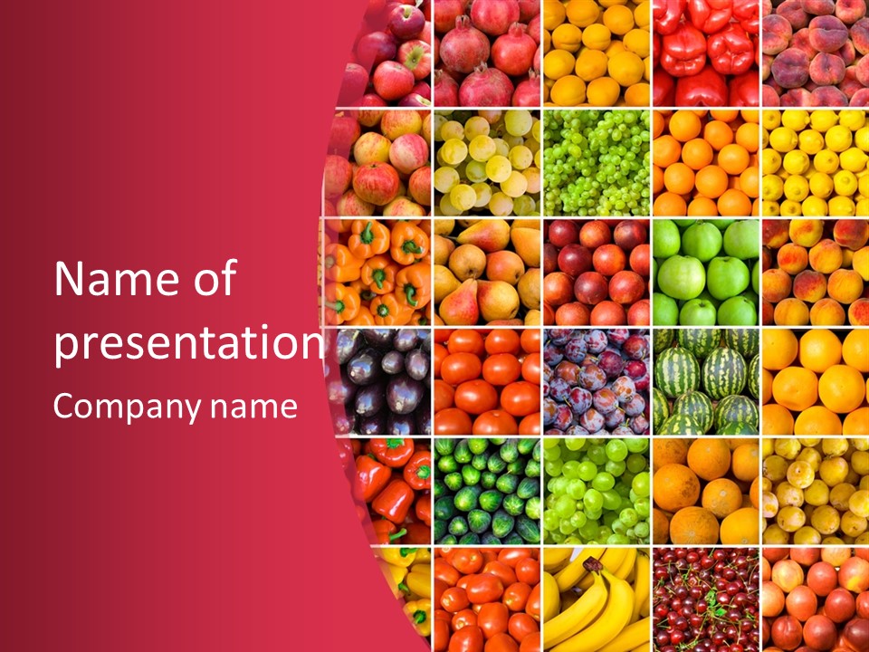 Vegetable Backgrounds PowerPoint Template