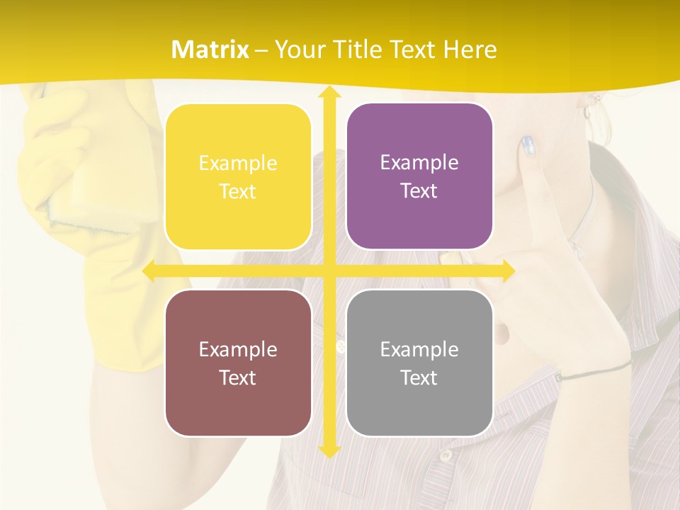 Sponge Responsibility Housewife PowerPoint Template