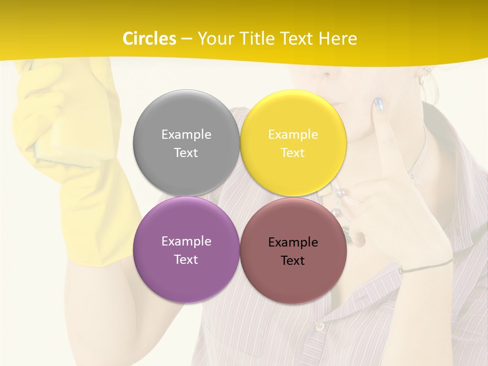 Sponge Responsibility Housewife PowerPoint Template