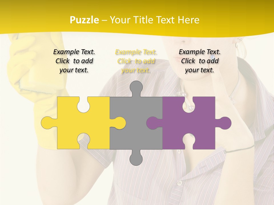 Sponge Responsibility Housewife PowerPoint Template