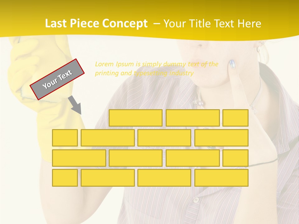 Sponge Responsibility Housewife PowerPoint Template