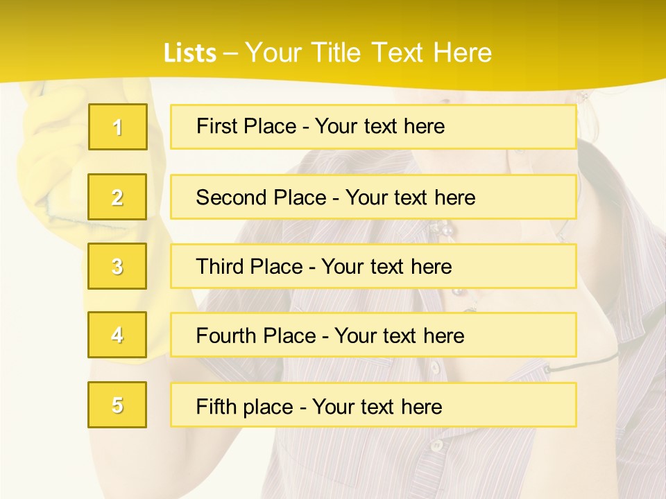 Sponge Responsibility Housewife PowerPoint Template