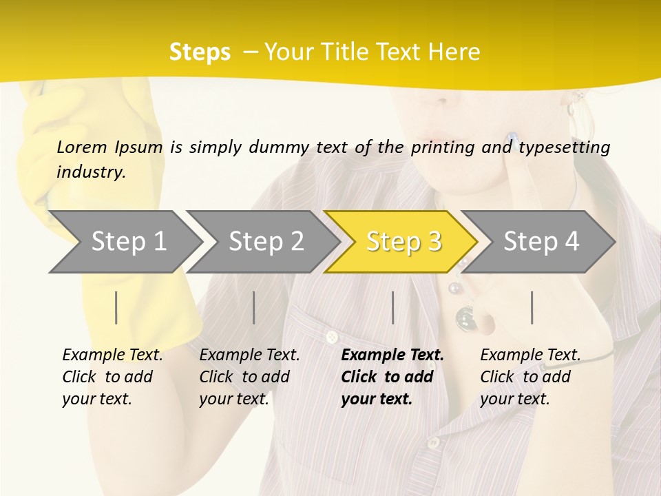 Sponge Responsibility Housewife PowerPoint Template