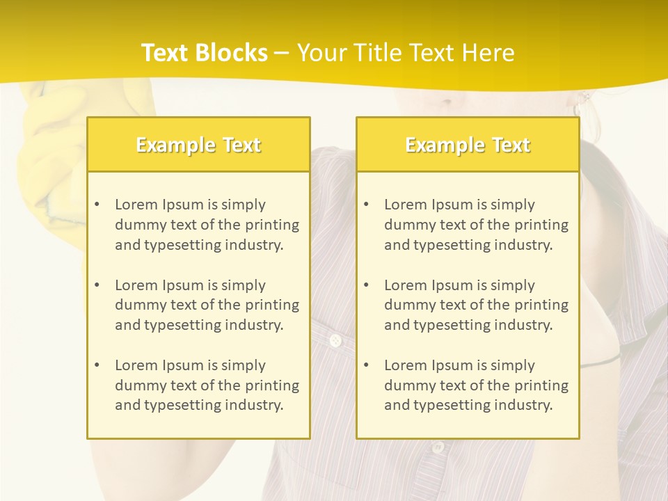 Sponge Responsibility Housewife PowerPoint Template