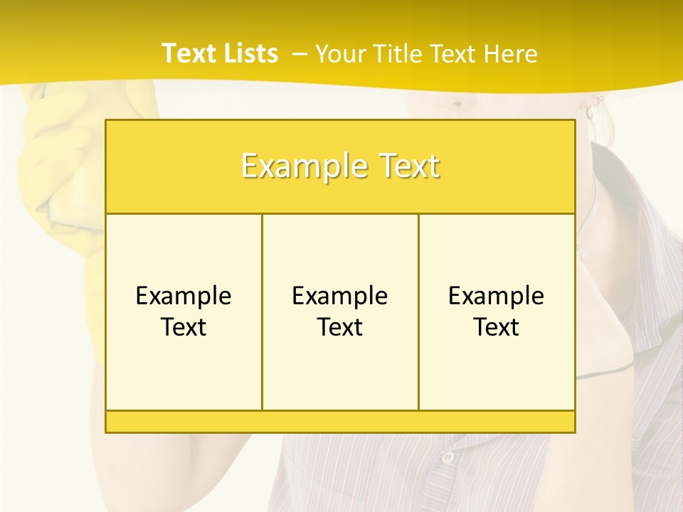 Sponge Responsibility Housewife PowerPoint Template