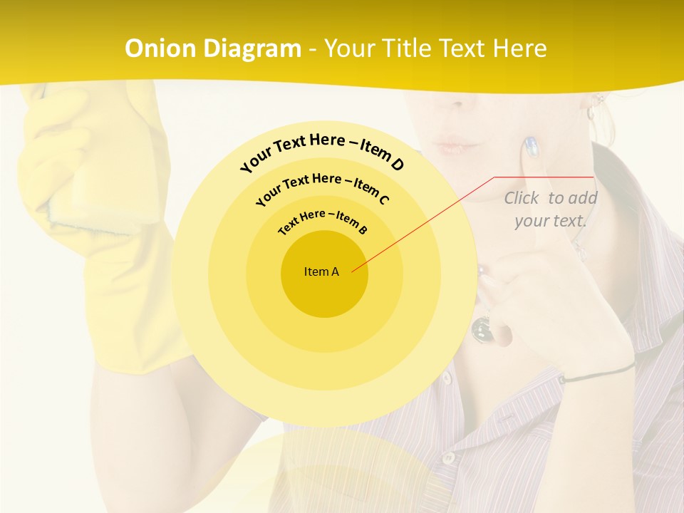 Sponge Responsibility Housewife PowerPoint Template