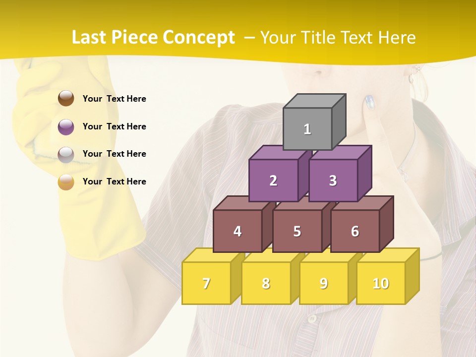 Sponge Responsibility Housewife PowerPoint Template