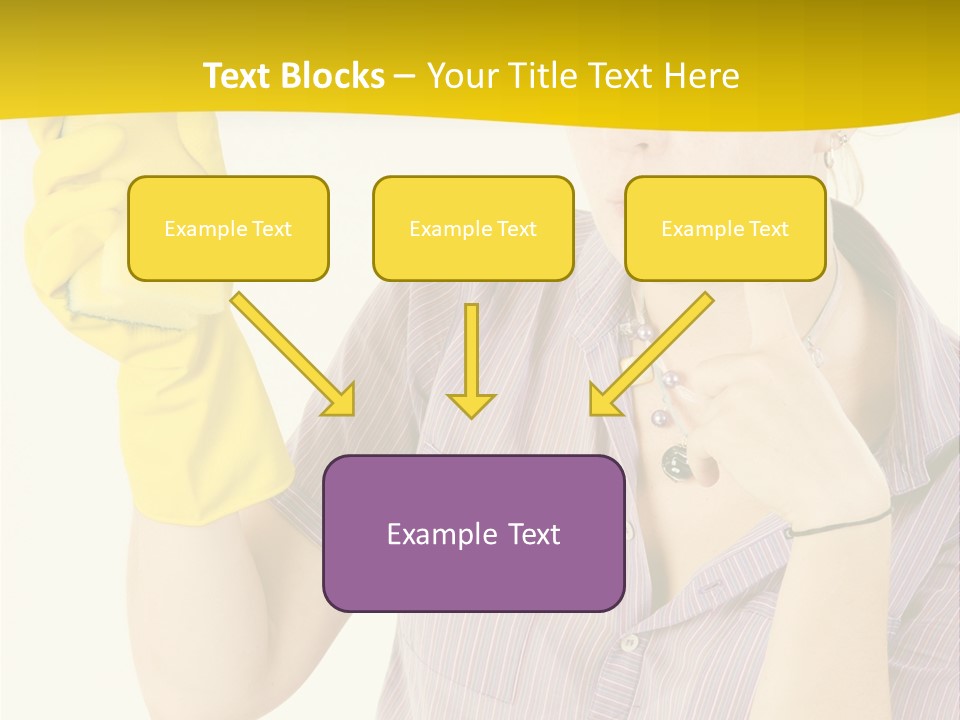 Sponge Responsibility Housewife PowerPoint Template