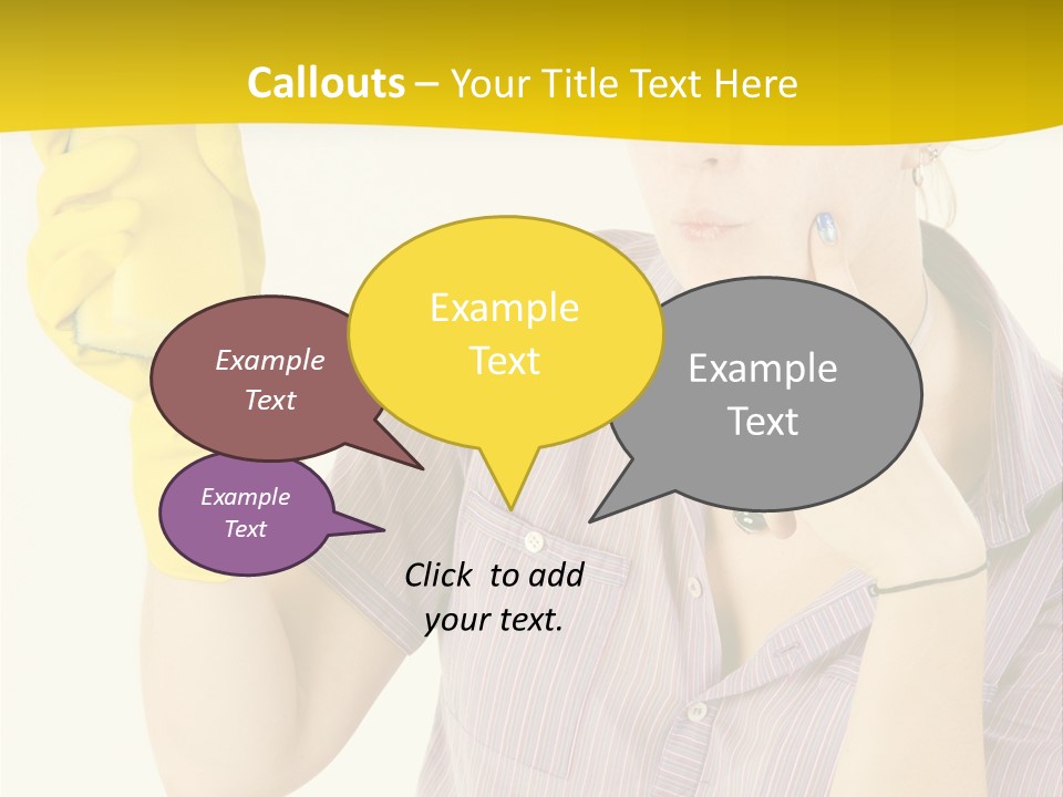 Sponge Responsibility Housewife PowerPoint Template