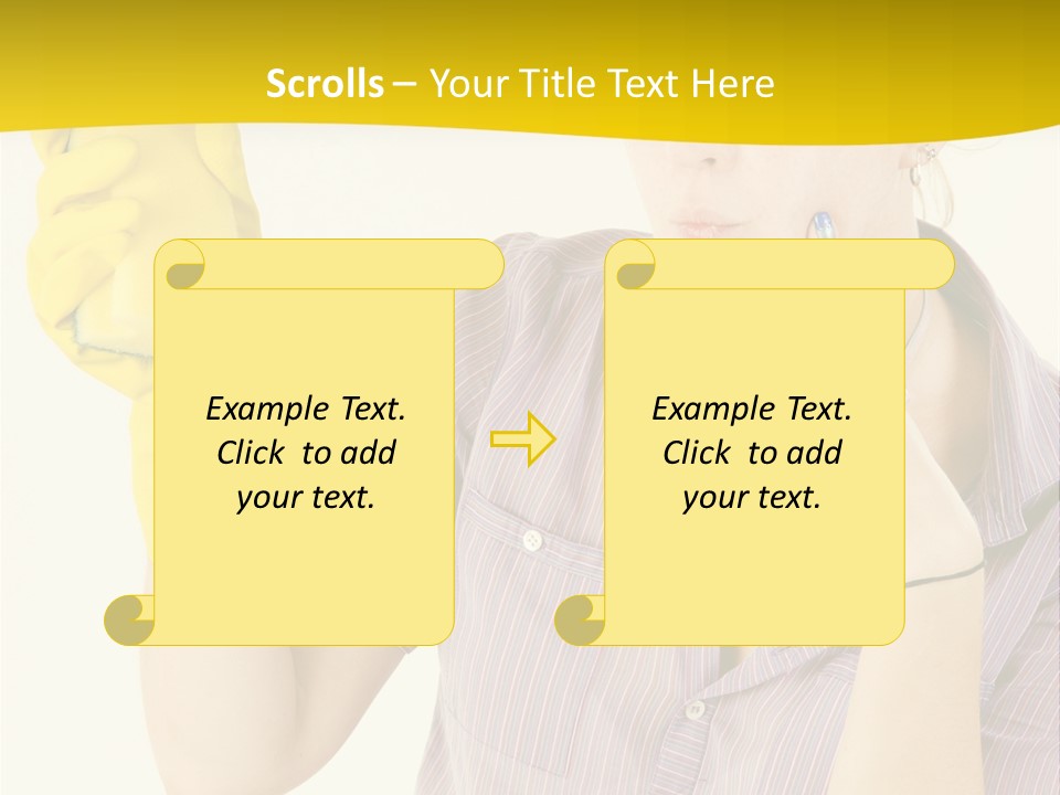 Sponge Responsibility Housewife PowerPoint Template