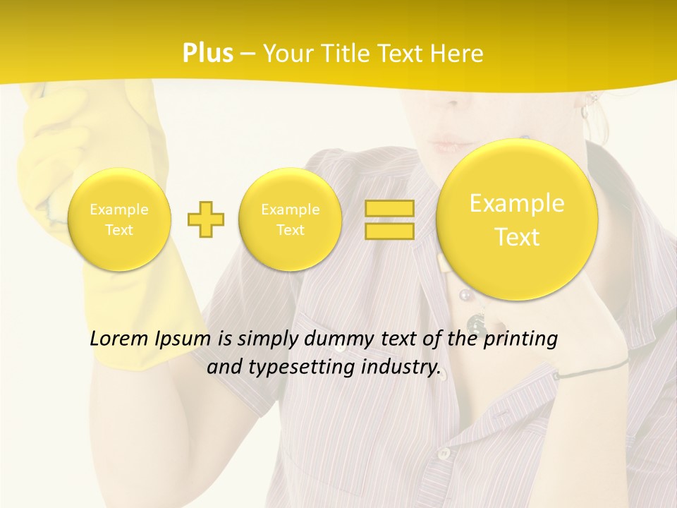 Sponge Responsibility Housewife PowerPoint Template