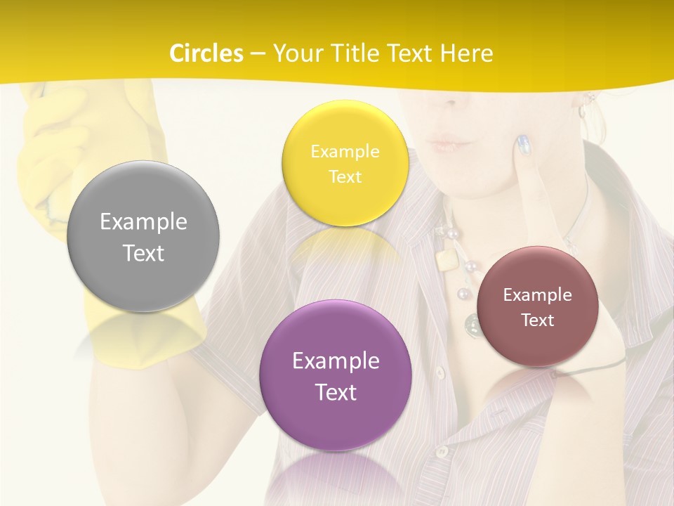 Sponge Responsibility Housewife PowerPoint Template