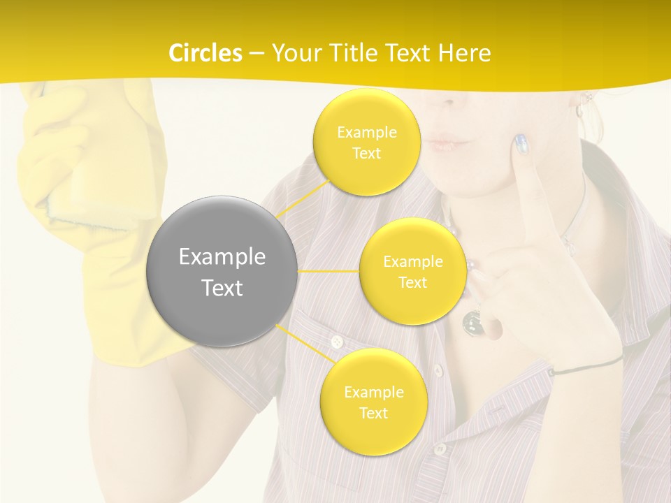 Sponge Responsibility Housewife PowerPoint Template