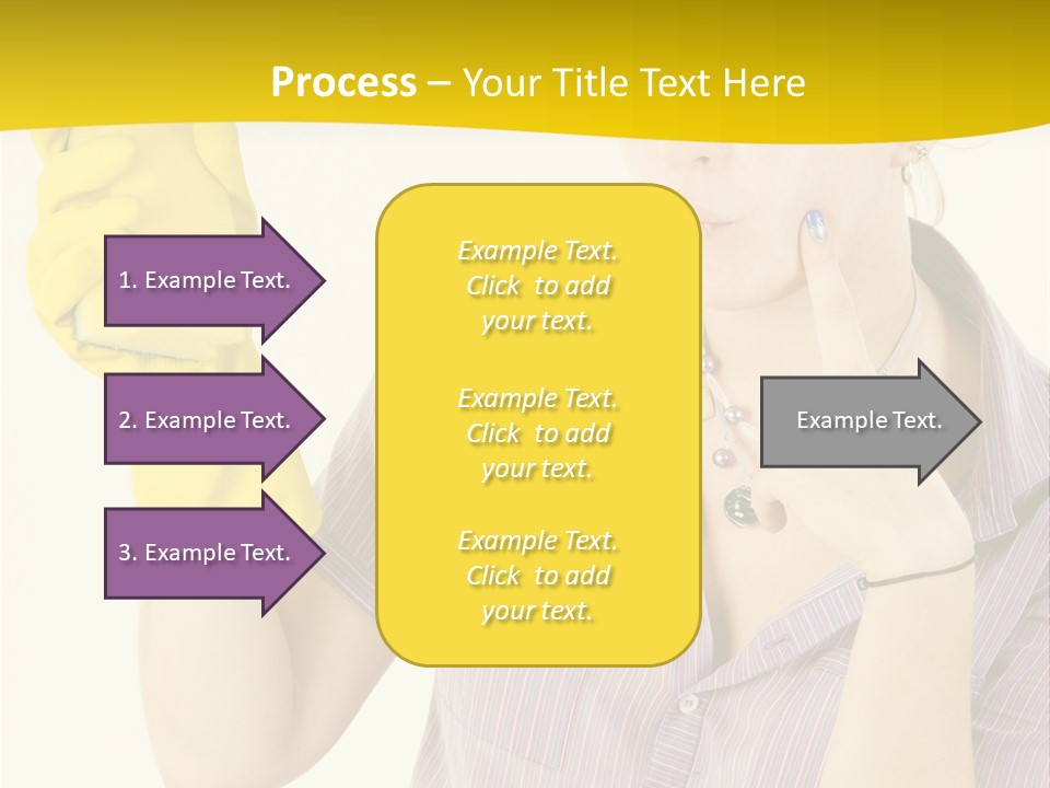 Sponge Responsibility Housewife PowerPoint Template