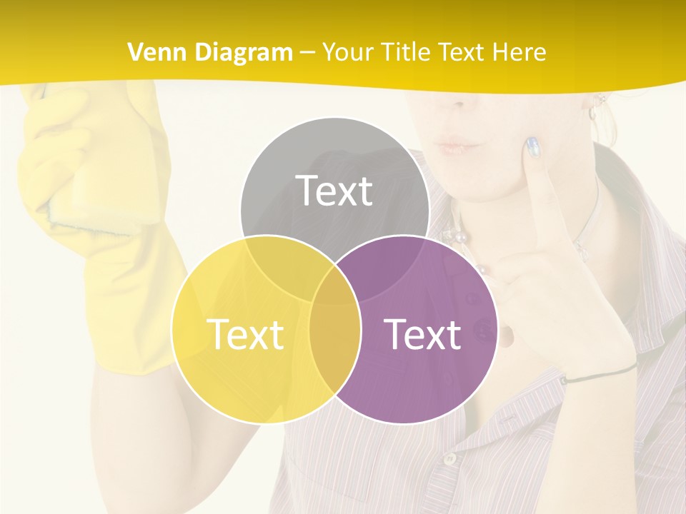 Sponge Responsibility Housewife PowerPoint Template