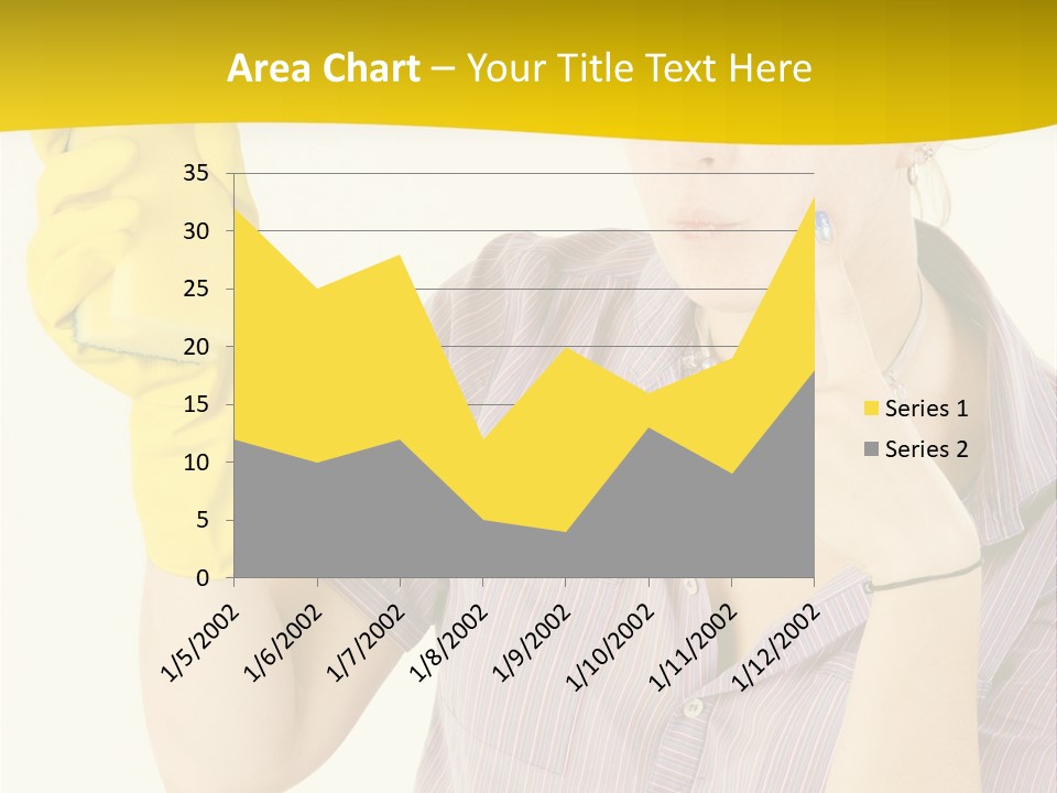 Sponge Responsibility Housewife PowerPoint Template