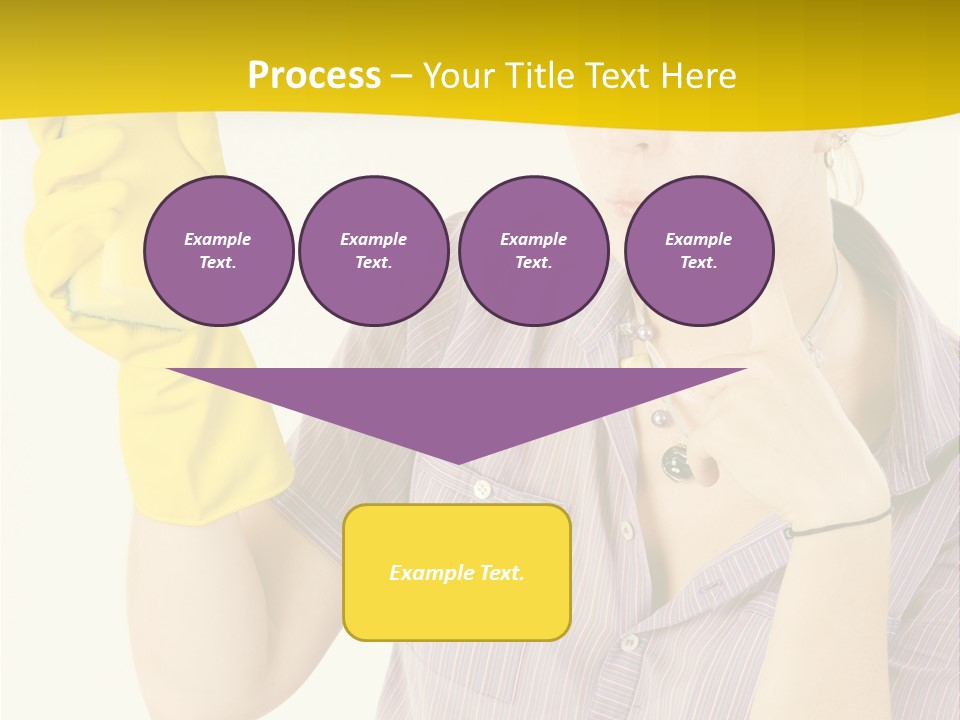 Sponge Responsibility Housewife PowerPoint Template