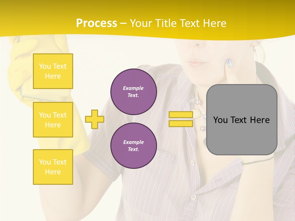 Sponge Responsibility Housewife PowerPoint Template