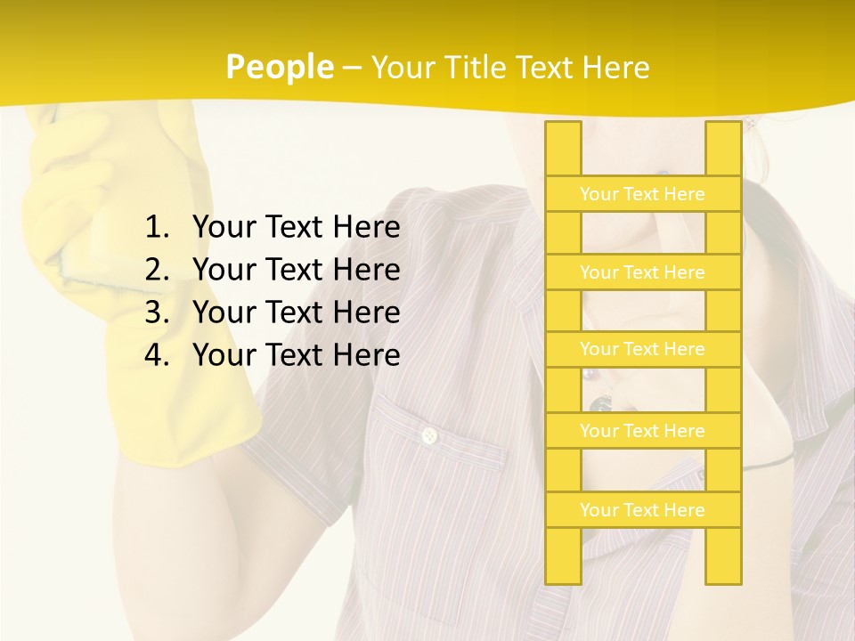 Sponge Responsibility Housewife PowerPoint Template