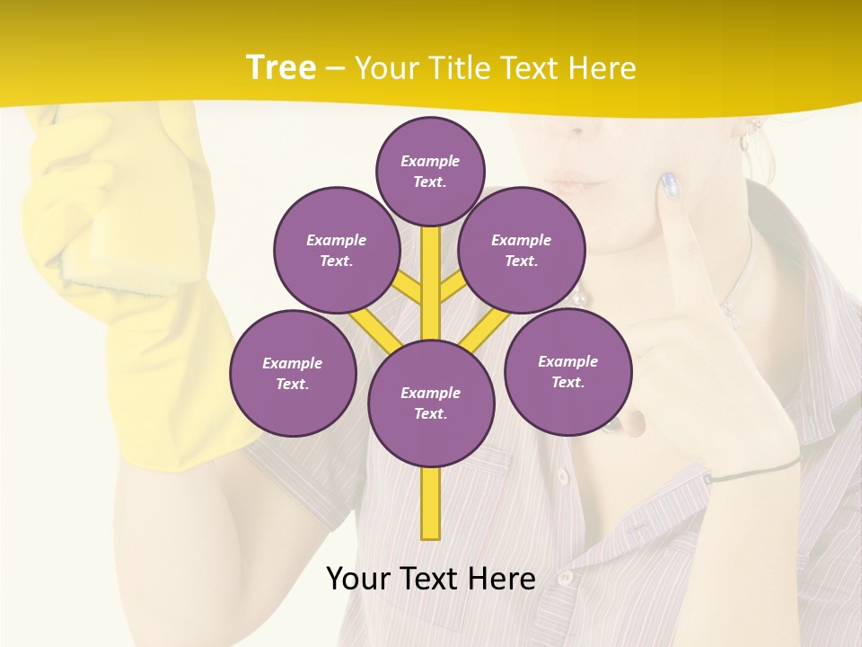 Sponge Responsibility Housewife PowerPoint Template