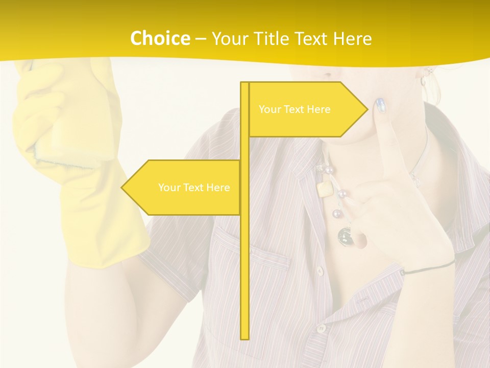 Sponge Responsibility Housewife PowerPoint Template