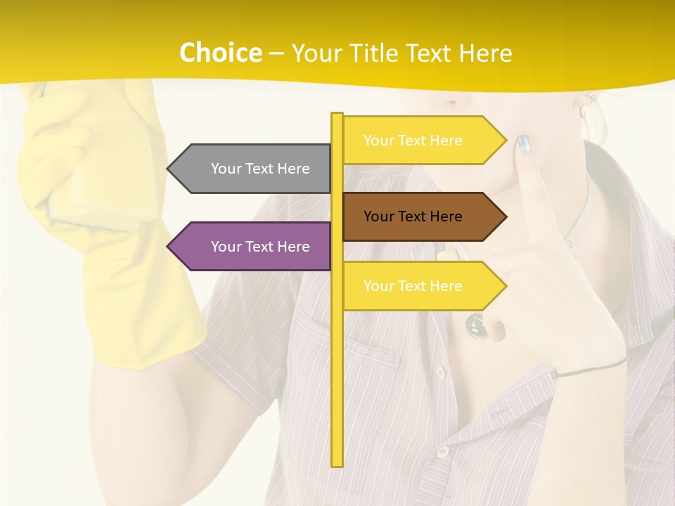 Sponge Responsibility Housewife PowerPoint Template