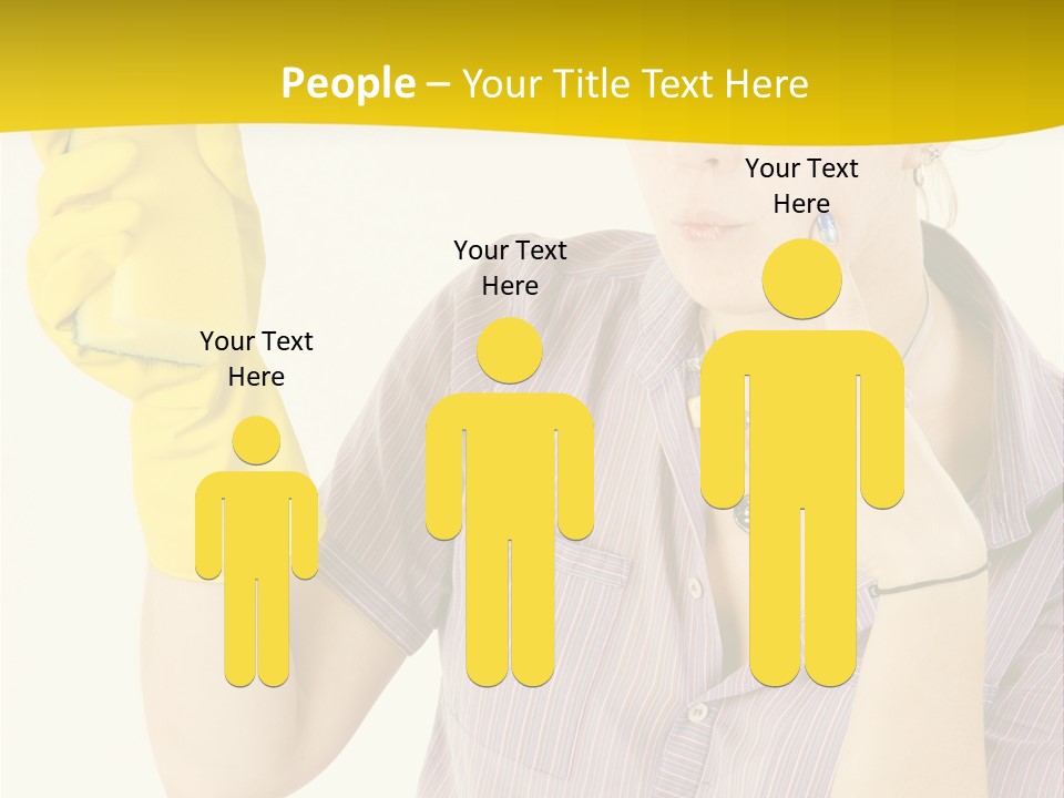 Sponge Responsibility Housewife PowerPoint Template