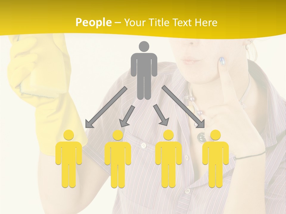 Sponge Responsibility Housewife PowerPoint Template