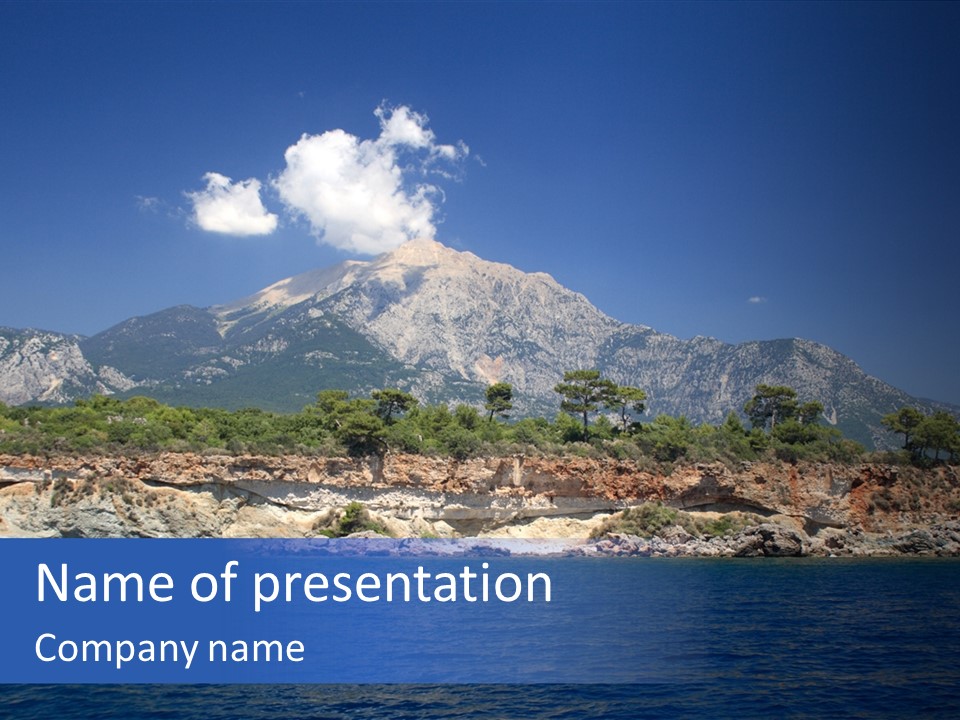 Mountain Ridge Water PowerPoint Template