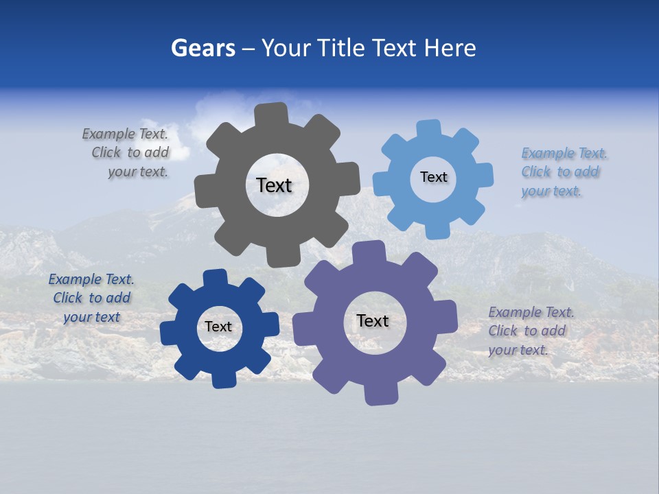Mountain Ridge Water PowerPoint Template