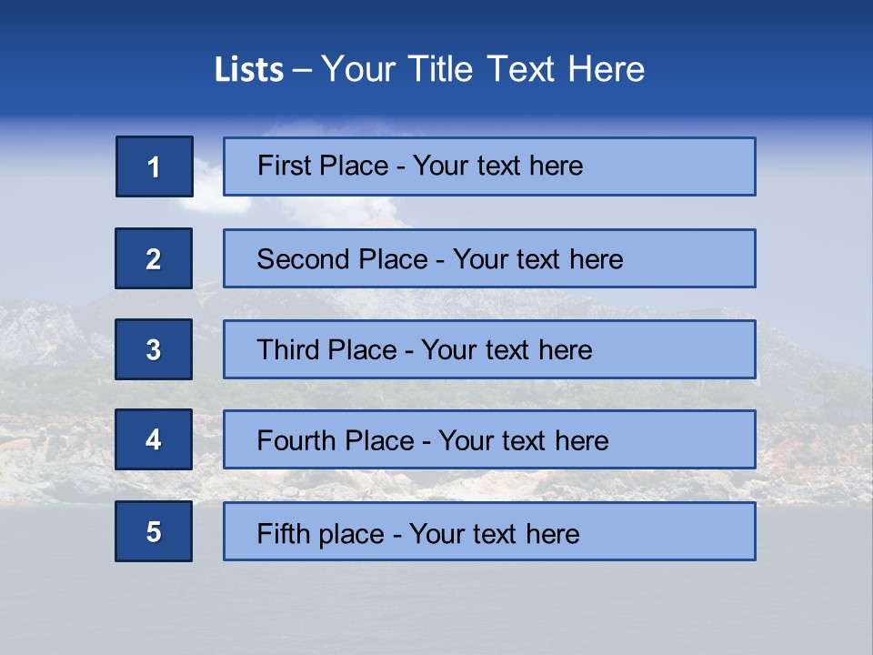 Mountain Ridge Water PowerPoint Template