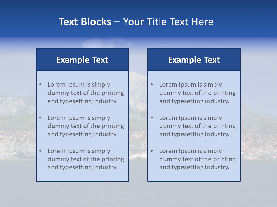 Mountain Ridge Water PowerPoint Template