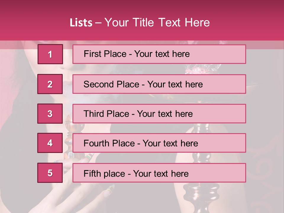 Enjoyment Fashion Background PowerPoint Template