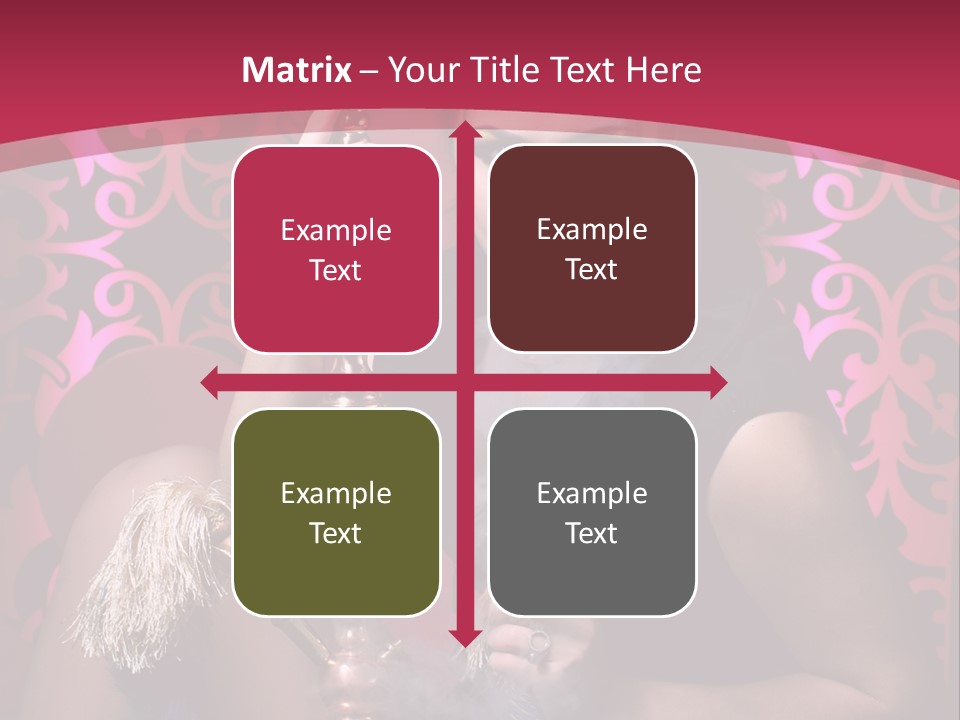 Hookah Girl PowerPoint Template