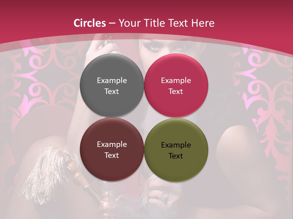 Hookah Girl PowerPoint Template