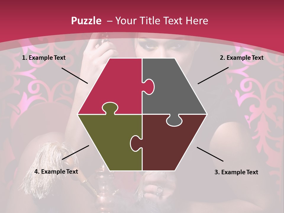 Hookah Girl PowerPoint Template