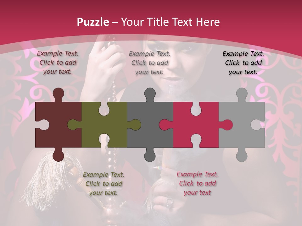 Hookah Girl PowerPoint Template