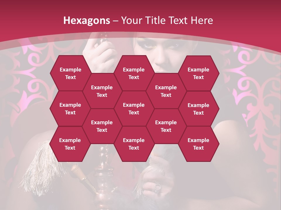 Hookah Girl PowerPoint Template