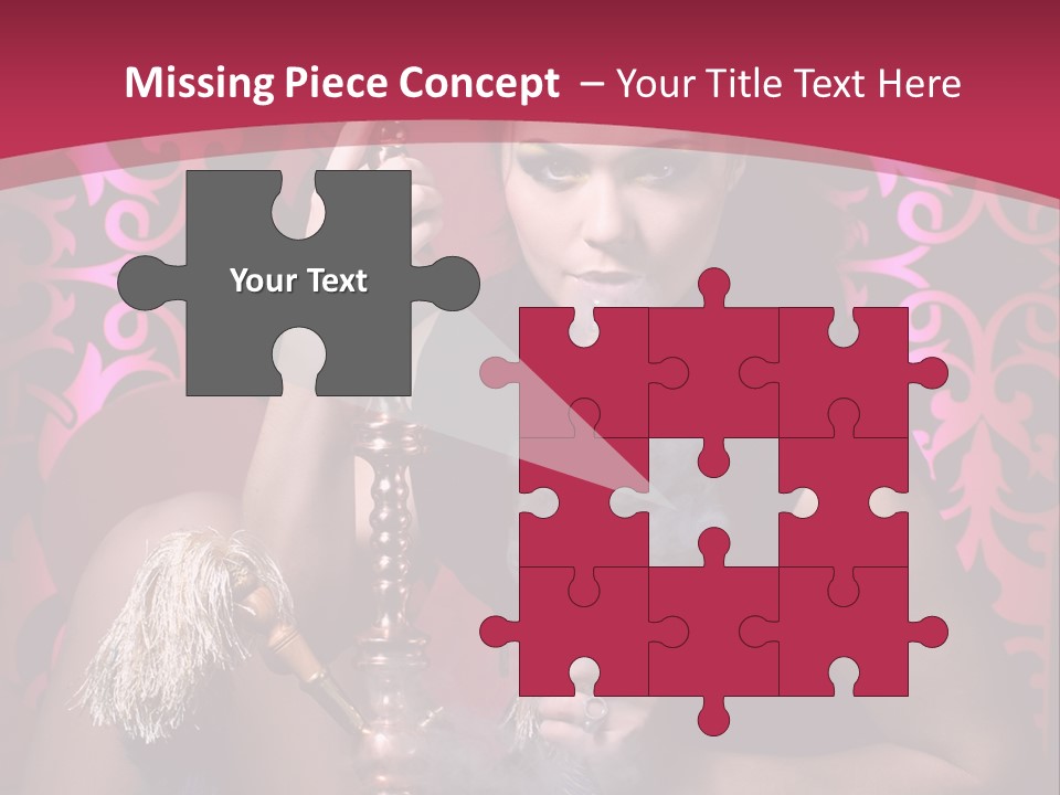 Hookah Girl PowerPoint Template