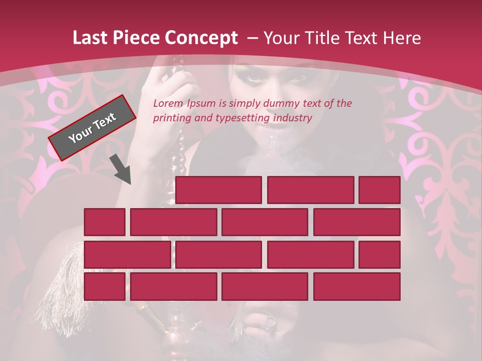 Hookah Girl PowerPoint Template