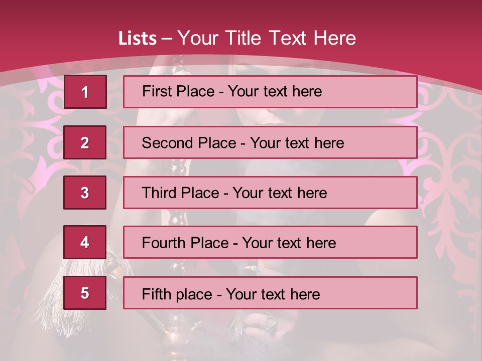 Hookah Girl PowerPoint Template